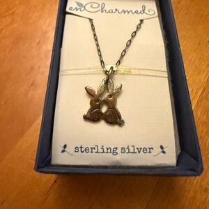 Sterling Silver Bunny Necklace